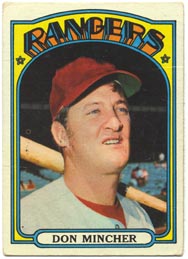 1972 Topps Baseball Cards      242     Don Mincher